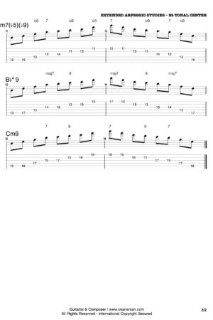 EXTENDED ARPEGGIO STUDIES – Bb TONAL CENTER_page2