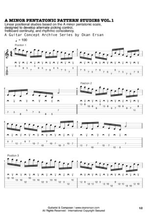 A MINOR PENTATONIC PATTERN STUDIES VOL.1_page1