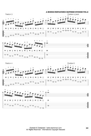A MINOR PENTATONIC PATTERN STUDIES VOL.2_page2