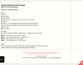 INPUT LIST _ FESTIVAL & MAIN STAGE INPUT LIST _ FESTIVAL & MAIN STAGE